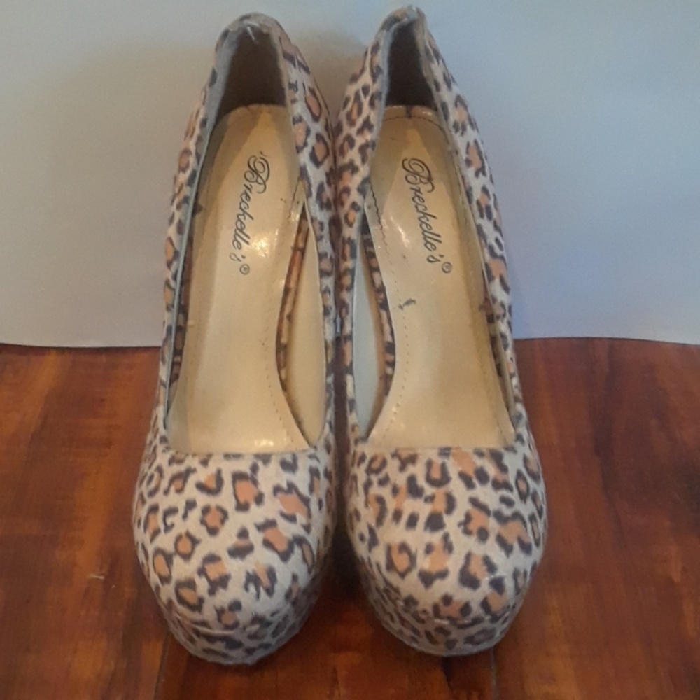 Chetah Print High Heels Size 7